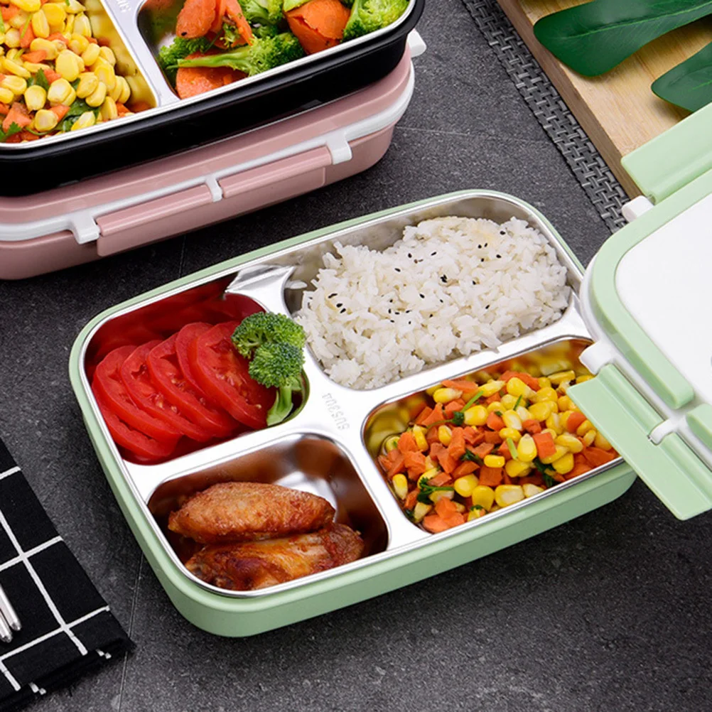 Portable Lunch Box Black Stainless Steel Handle Leakproof Food Storage Box PP Partition Design Perfect for Office School
Portable Lunch Box Black Stainless Steel Handle Leakproof Food Storage Box PP Partition Design Perfect for Office School