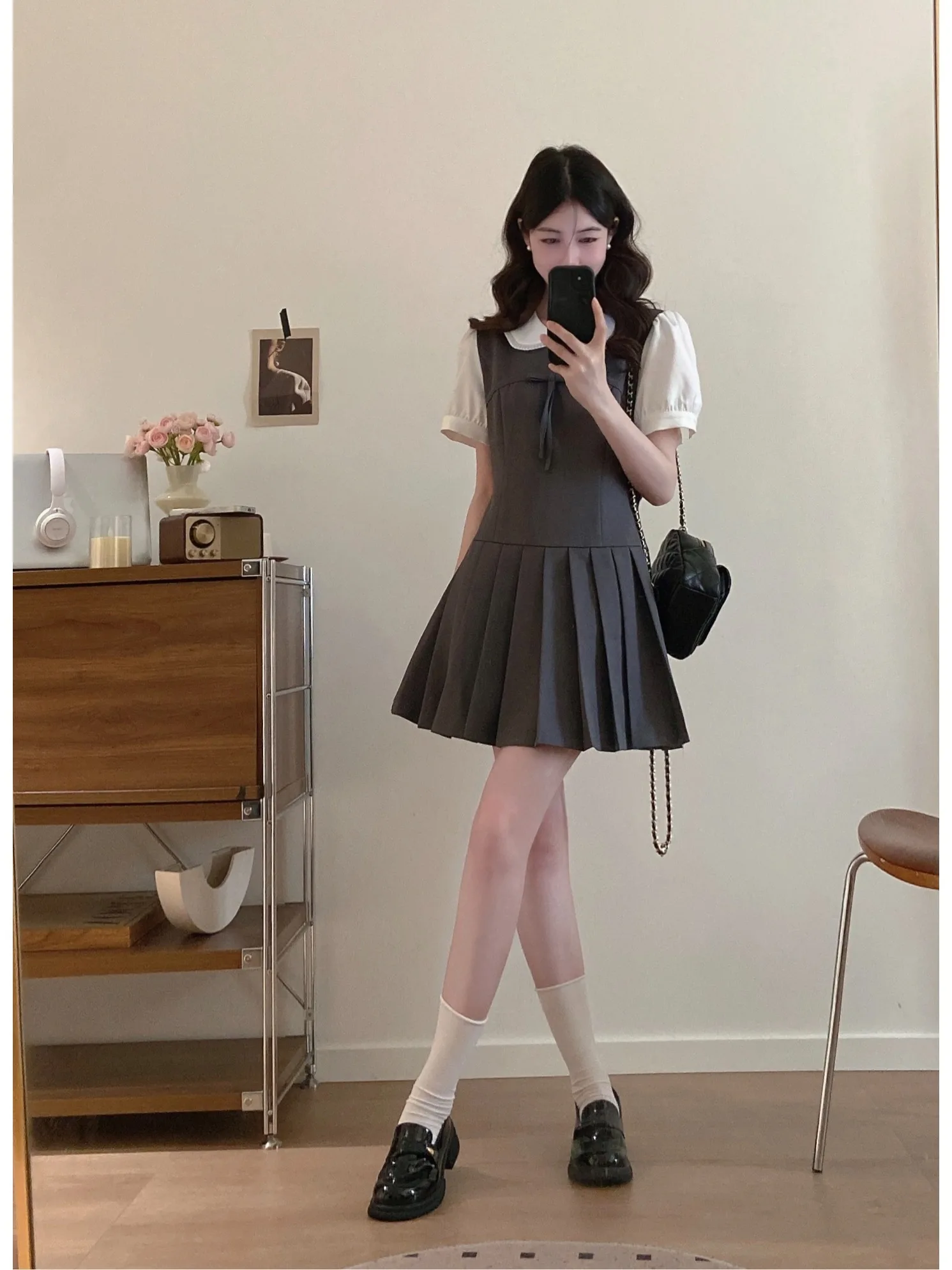 plus Size College Style Dress Fashionable Young Slimming Pleated Doll Collar Short Skirt Korean Version Commute Style Dress
plus Size College Style Dress Fashionable Young Slimming Pleated Doll Collar Short Skirt Korean Version Commute Style Dress