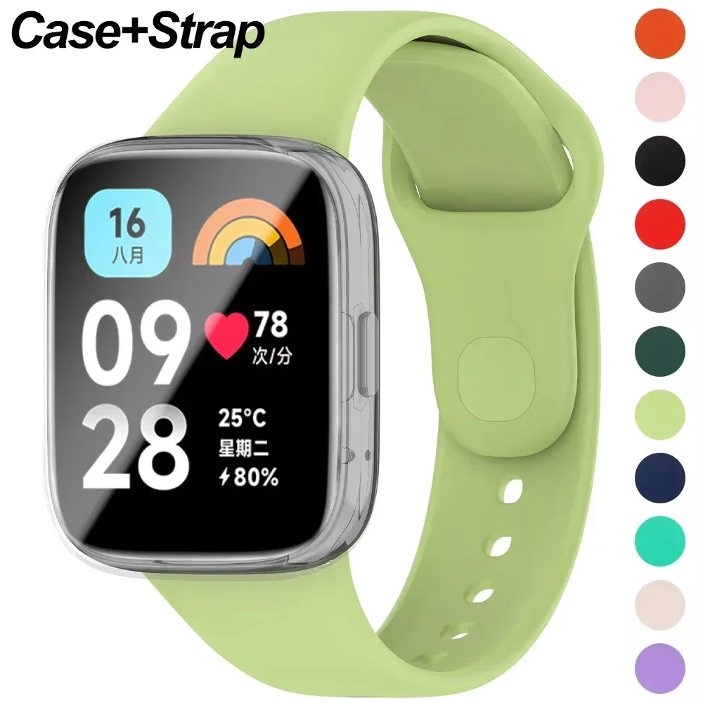 Soft Silicone Strap for Redmi Watch 3 Active Strap Accessories Smart Replacement Watchband and Screen Protector Case Wristband
Soft Silicone Strap for Redmi Watch 3 Active Strap Accessories Smart Replacement Watchband and Screen Protector Case Wristband
