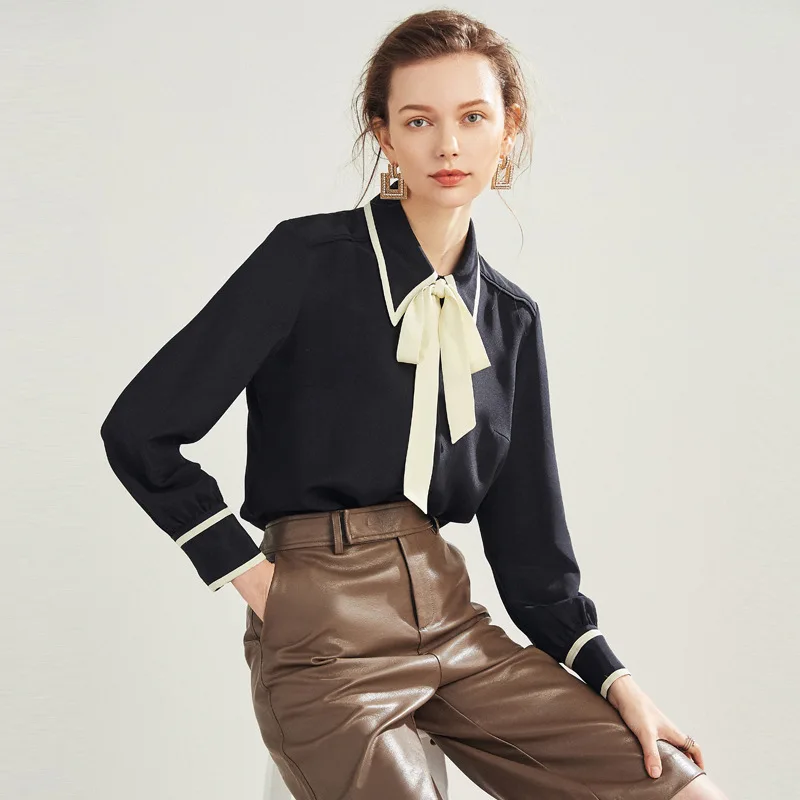 2025 Spring Summer New Women's 100% Real Silk Shirts Long Sleeved Office Lady Tops
2025 Spring Summer New Women's 100% Real Silk Shirts Long Sleeved Office Lady Tops
