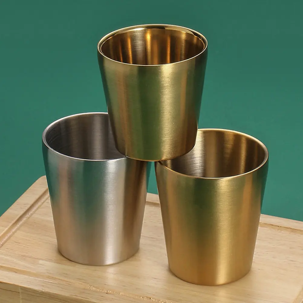 250Ml Double Wall Stainless Steel Shot Glass Heat Insulated Anti-Scalding Non-Slip Bottom Round Mouth Barware for Whiskey Liquor
250Ml Double Wall Stainless Steel Shot Glass Heat Insulated Anti-Scalding Non-Slip Bottom Round Mouth Barware for Whiskey Liquor