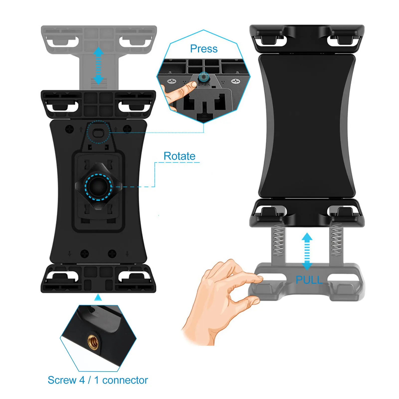 Rotatory Tablet Phone Stand 360° Adjustable Bracket For Mobile Phone Holder Plastic Tablet Bracket Support Rack
Rotatory Tablet Phone Stand 360° Adjustable Bracket For Mobile Phone Holder Plastic Tablet Bracket Support Rack