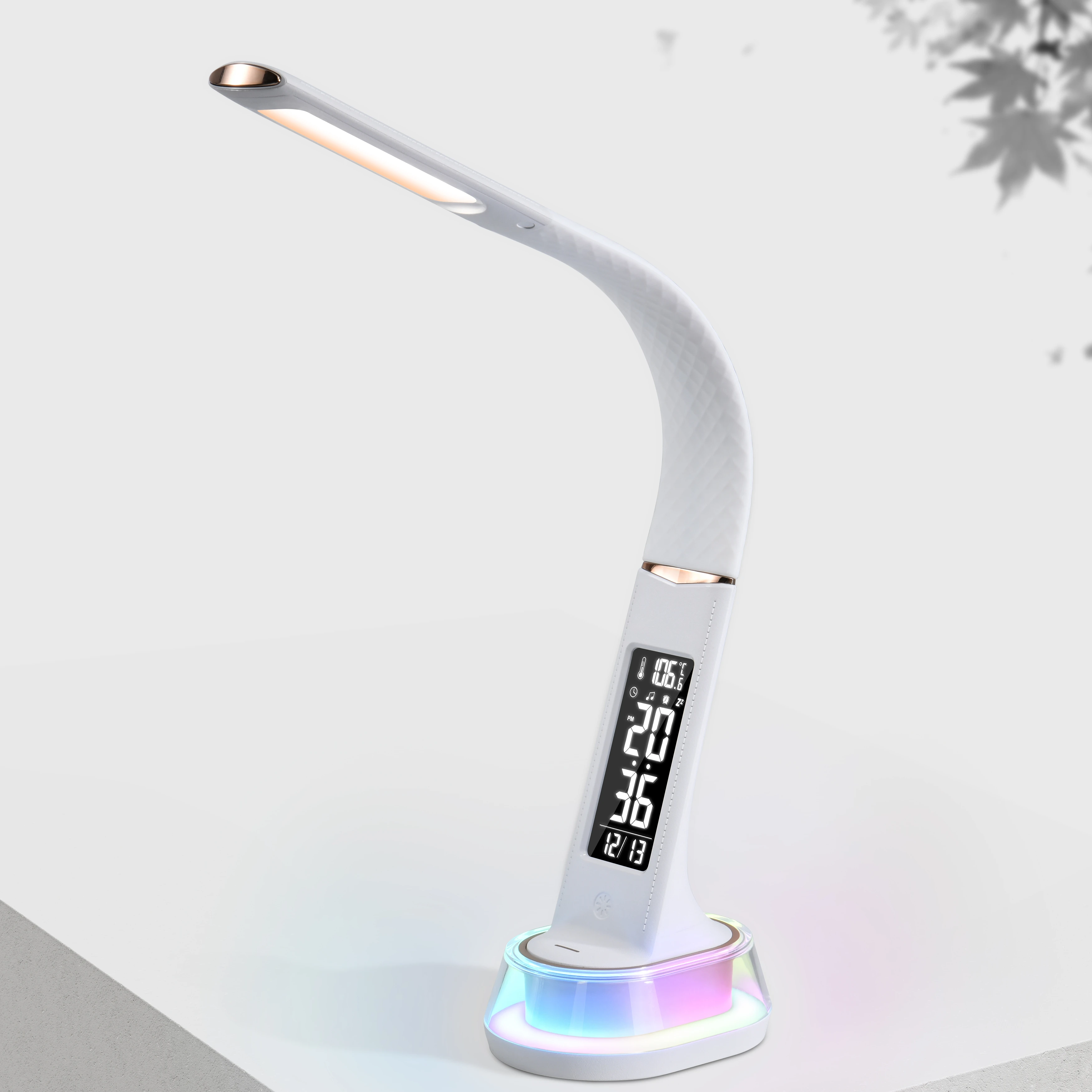 New Design Indoor Lighting 3 Mode RGB Colored Light Home Decor HD Clock Display Alarm Clock Table Desk Lamp
New Design Indoor Lighting 3 Mode RGB Colored Light Home Decor HD Clock Display Alarm Clock Table Desk Lamp