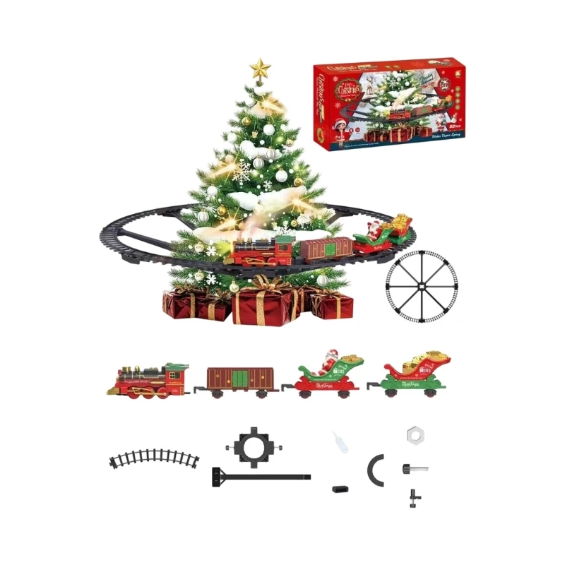 Hanging Christmas Train Set – Under-Tree Toy Train with Fog, Melodies and Lights, 2 Modes, for Family Indoor Decor J0MC
Hanging Christmas Train Set – Under-Tree Toy Train with Fog, Melodies and Lights, 2 Modes, for Family Indoor Decor J0MC