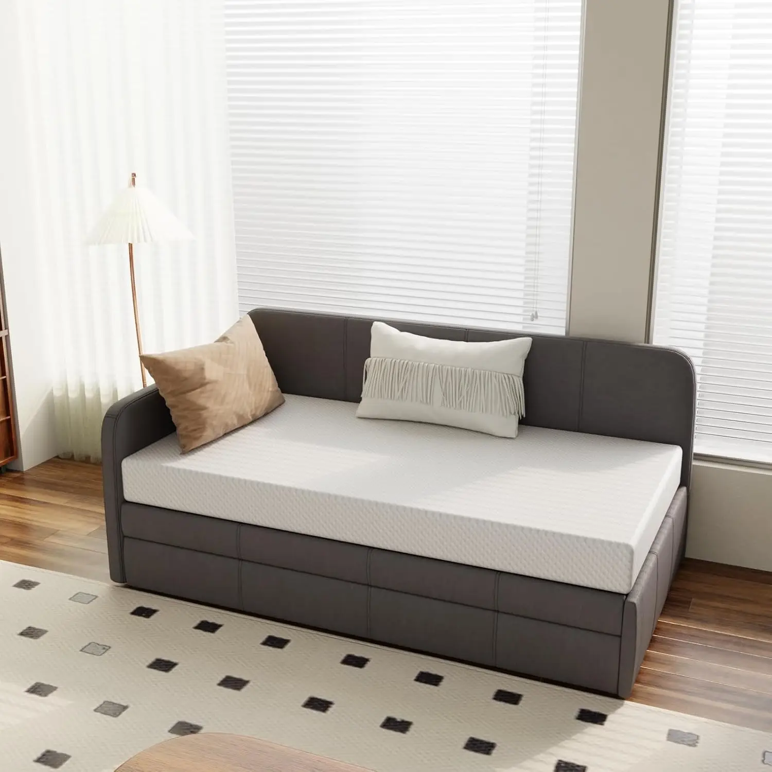 Twin Mattress for Kids Adults, 5 Inch, Medium Firm, Cooling Gel Memory Foam, Fiberglass-Free & CertiPUR-US, Customized
Twin Mattress for Kids Adults, 5 Inch, Medium Firm, Cooling Gel Memory Foam, Fiberglass-Free & CertiPUR-US, Customized