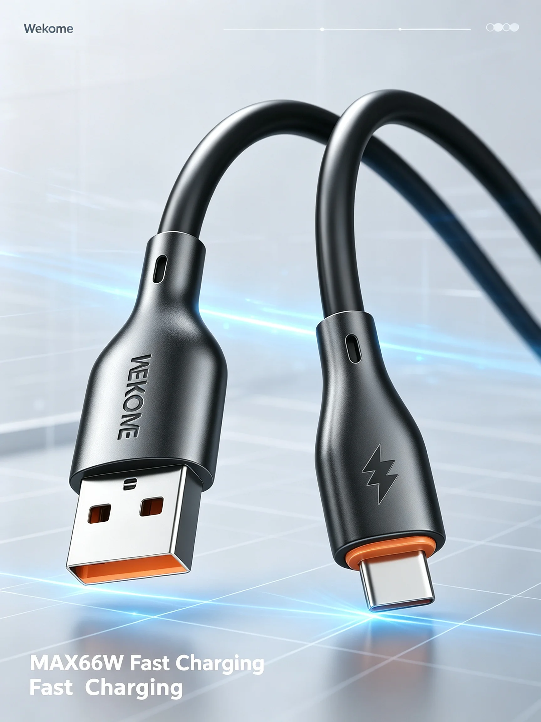 WEKOME 66W Fast Charging Cable Thicker Durable 480Mbps For Micro Lightning USB C
WEKOME 66W Fast Charging Cable Thicker Durable 480Mbps For Micro Lightning USB C