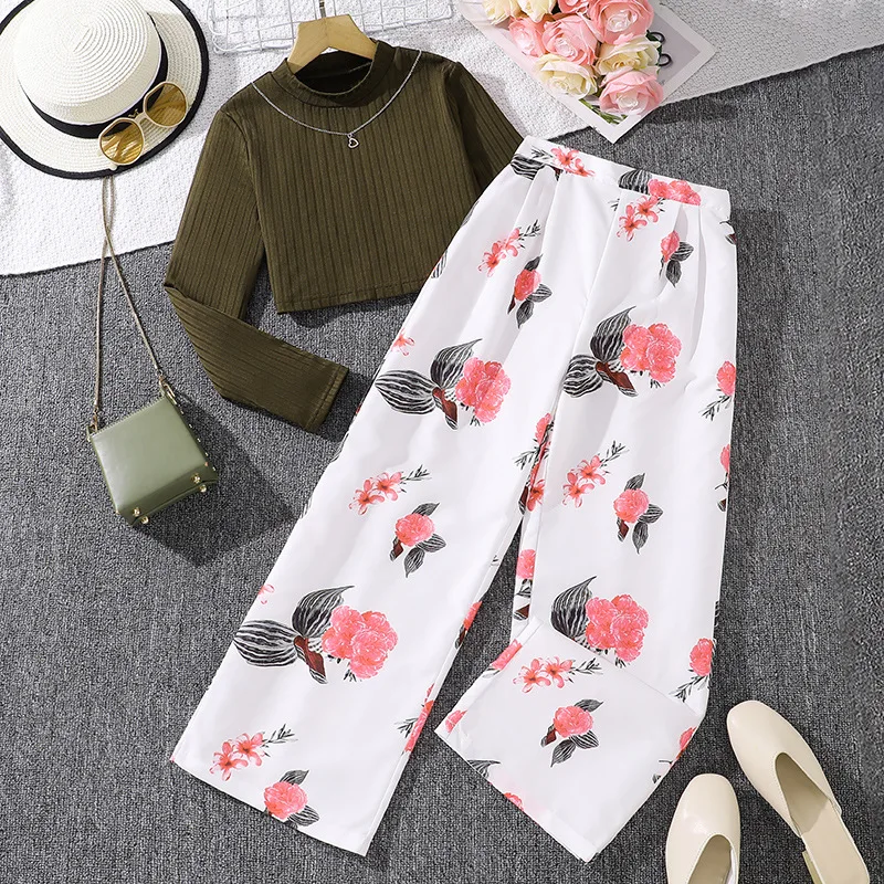 2024 Clothing Set Girls Long Sleeve O Neck T-shirt Print Floral Flare Pants Cute 2 Pcs Sets Casual Girls Clothes Set 2-7T
2024 Clothing Set Girls Long Sleeve O Neck T-shirt Print Floral Flare Pants Cute 2 Pcs Sets Casual Girls Clothes Set 2-7T