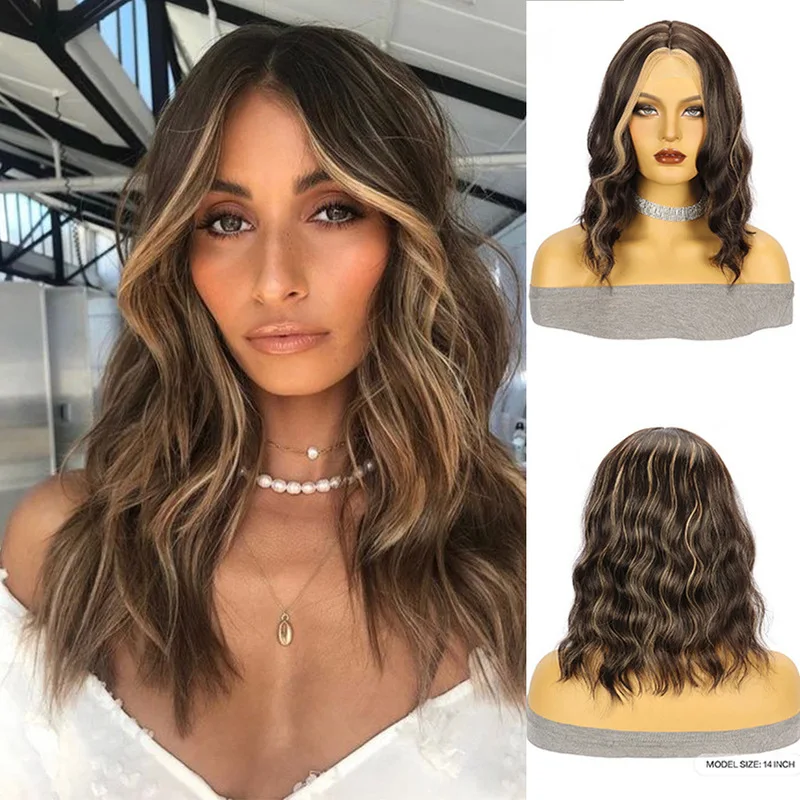 Synthetic Man-Made Long Wig Lace Front Wig Small Lace Chemical Fiber Headgear Pick Dyed Wavy Hair Wig Female Headgear.
Synthetic Man-Made Long Wig Lace Front Wig Small Lace Chemical Fiber Headgear Pick Dyed Wavy Hair Wig Female Headgear.