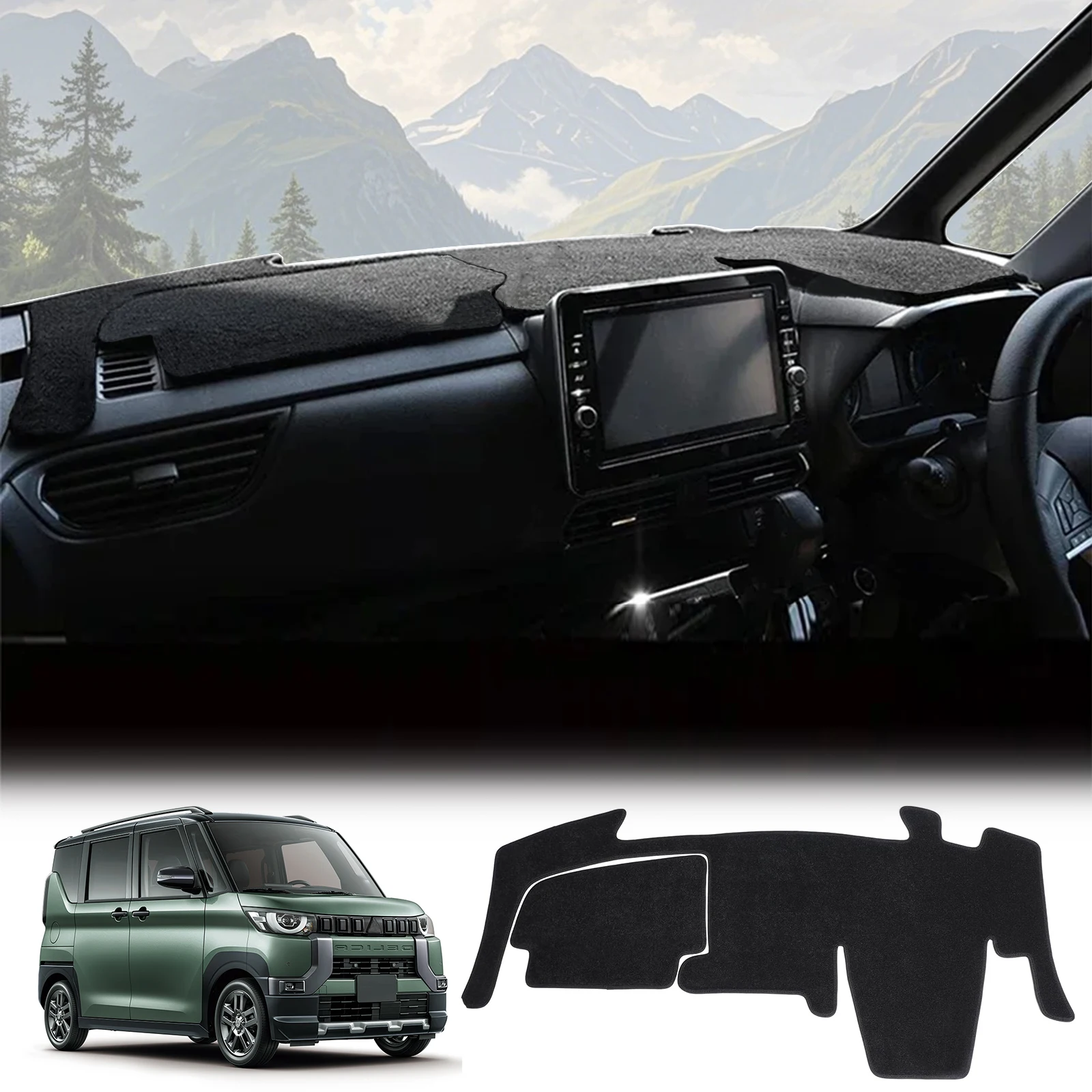 for Mitsubishi Delica Mini Accessories Dashmat Dash Mat Anti-Slip Sunshade Protective Carpet Car Dashboard Cover Pad
for Mitsubishi Delica Mini Accessories Dashmat Dash Mat Anti-Slip Sunshade Protective Carpet Car Dashboard Cover Pad