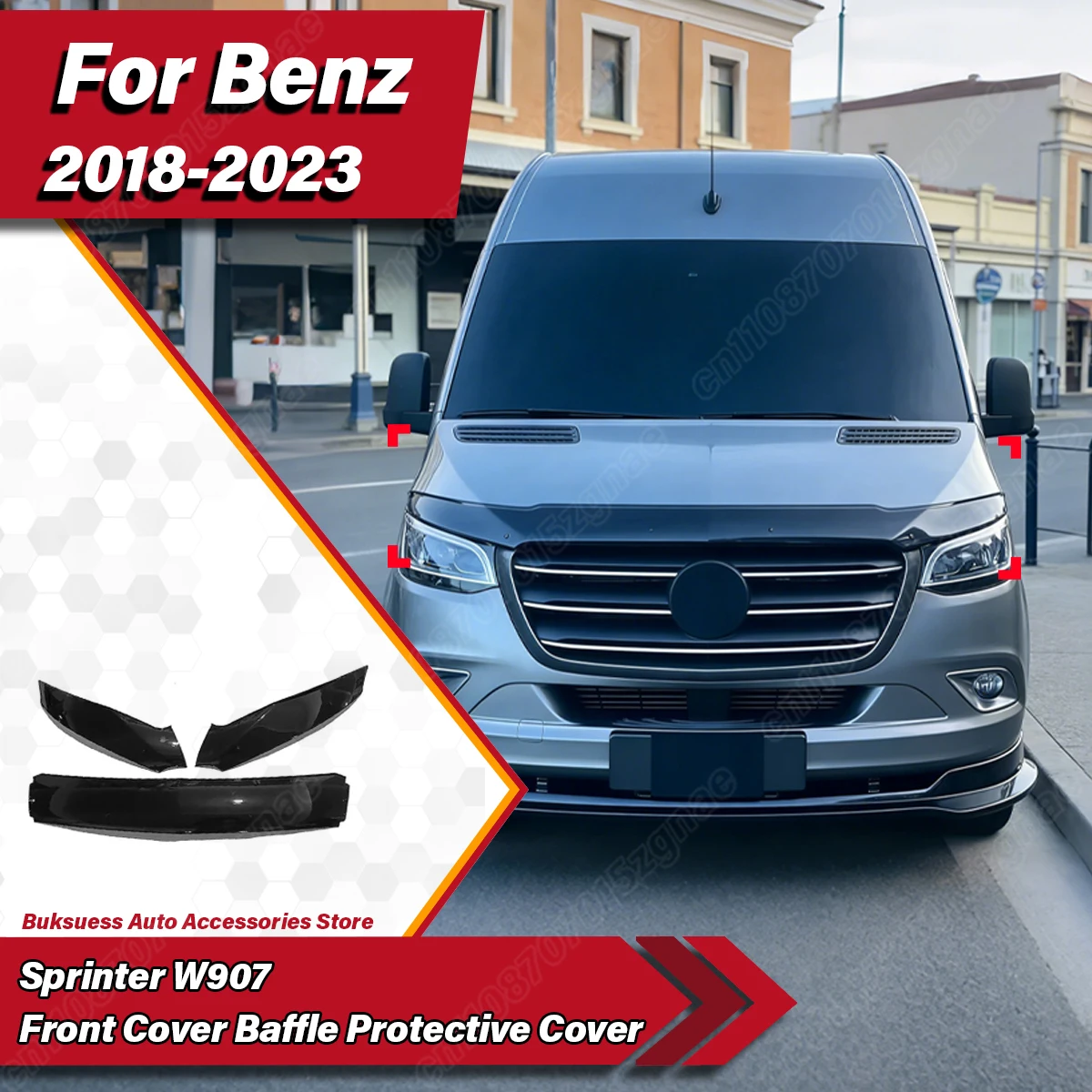 Для Mercedes-Benz Sprinter W907 2018-2023: Защитная накладка на передний капот, комплект обвеса
Для Mercedes-Benz Sprinter W907 2018-2023: Защитная накладка на передний капот, комплект обвеса