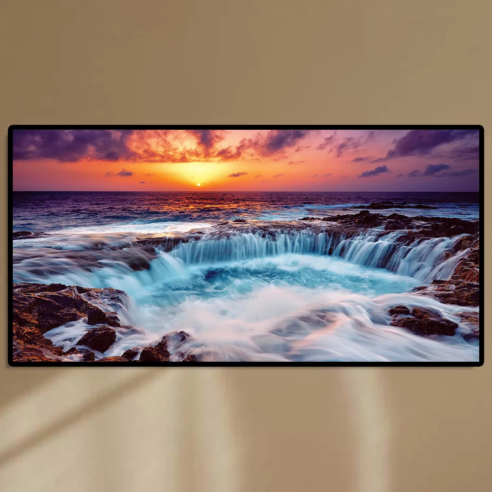 5D DIY Round Diamond Painting Full Drill Embroidery Diamond Sunset Waterfall Cross Stitch Mosaic Kit Hanging Pictures
5D DIY Round Diamond Painting Full Drill Embroidery Diamond Sunset Waterfall Cross Stitch Mosaic Kit Hanging Pictures