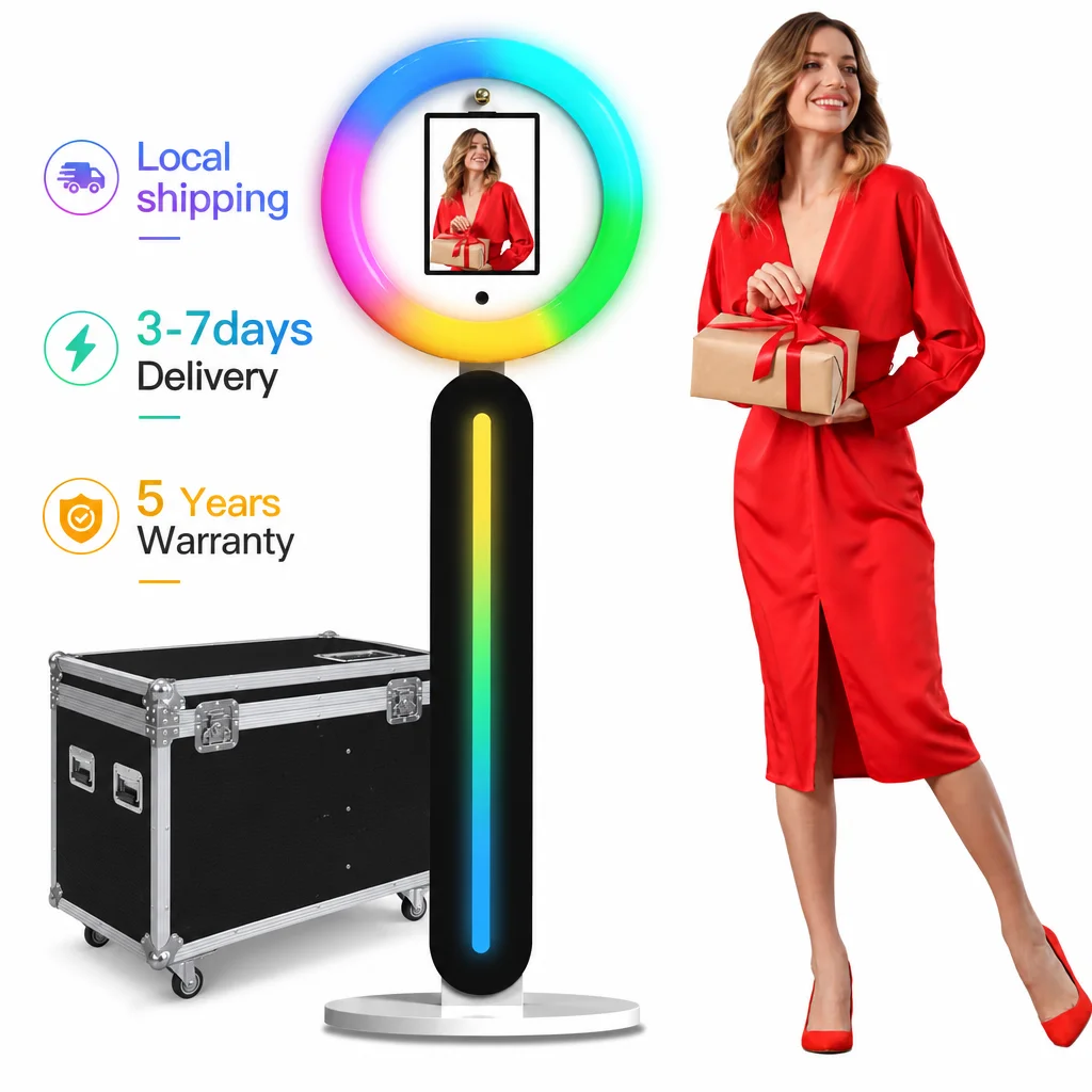 Neson Portable ipad Photo Booth For Party Event With 22“ RGB Ring Light Adjustable Photobooth APP And Remote Control With Case
Neson Portable ipad Photo Booth For Party Event With 22“ RGB Ring Light Adjustable Photobooth APP And Remote Control With Case