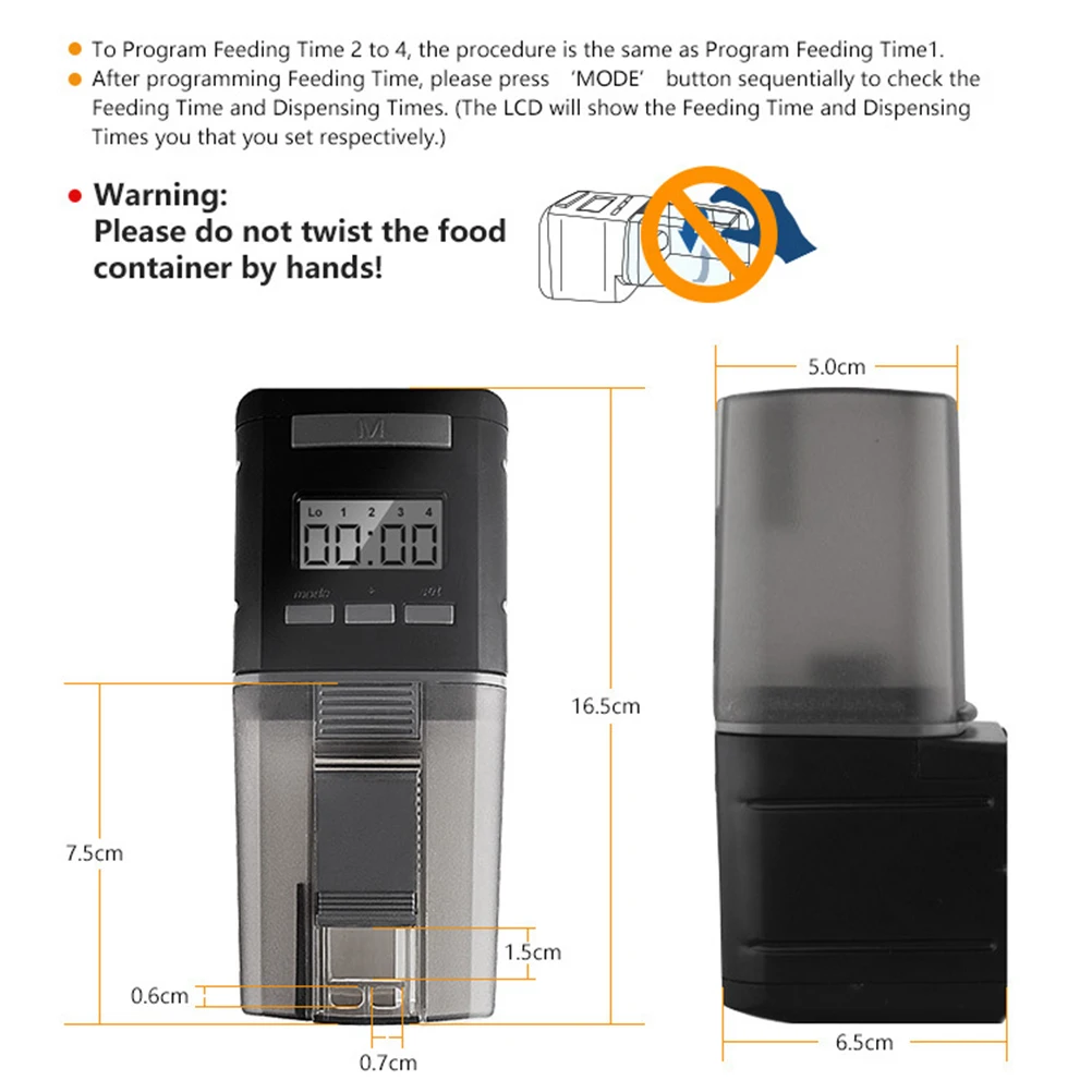 Automatic Timing Fish Feeder Aquarium Feeder Pond Aquarium Accessories Pellet Dispenser Powered
Automatic Timing Fish Feeder Aquarium Feeder Pond Aquarium Accessories Pellet Dispenser Powered
