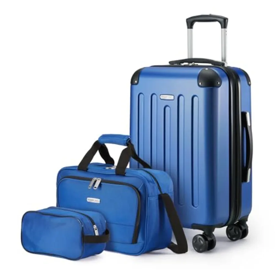 with Spinner Wheels Including 22" Expandable Hardside Suitcase 15-inch Tote Bag and 10-inch Compact Travel Bag
with Spinner Wheels Including 22" Expandable Hardside Suitcase 15-inch Tote Bag and 10-inch Compact Travel Bag