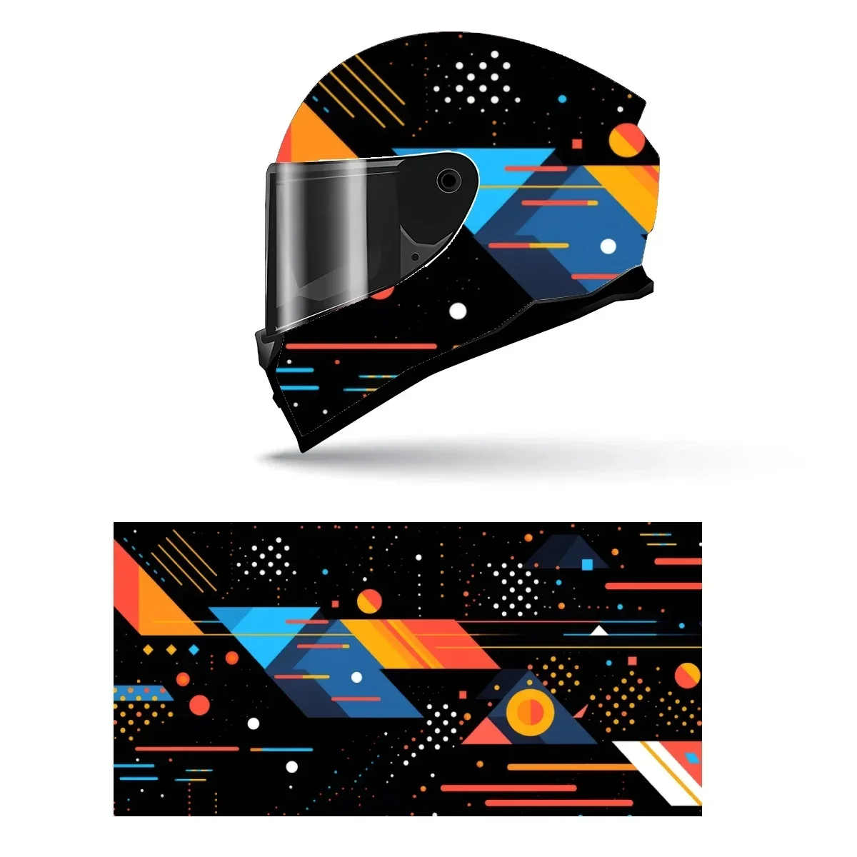 Abstract Cool Graphic Full Helmet Wrap Sticker Motorcycle Helmet Racing Graphic Decal Vinyl Wrap Helmet Decorative Sticker
Abstract Cool Graphic Full Helmet Wrap Sticker Motorcycle Helmet Racing Graphic Decal Vinyl Wrap Helmet Decorative Sticker