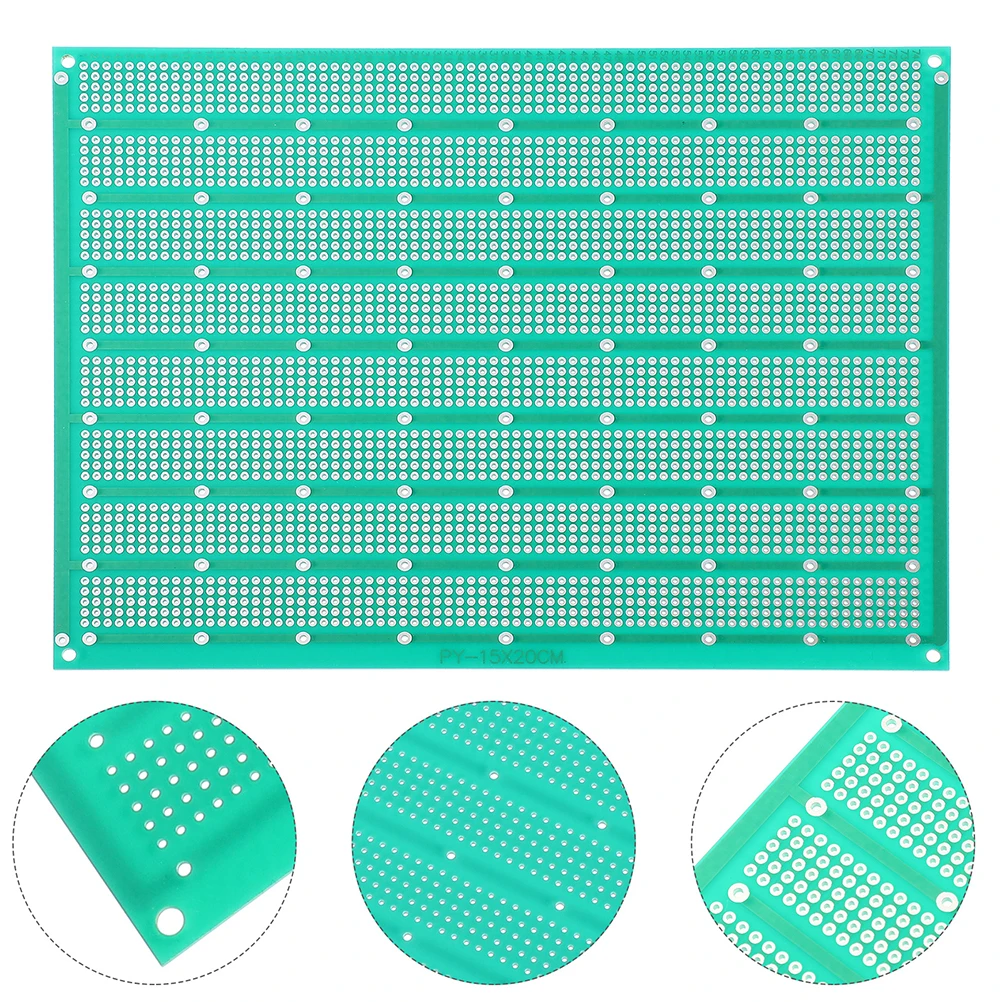 2pcs Single Sided Circuit Board Green Oil Universal Experiment PCB Electronics Projects High Conductivity Five Hole Design Easy
2pcs Single Sided Circuit Board Green Oil Universal Experiment PCB Electronics Projects High Conductivity Five Hole Design Easy