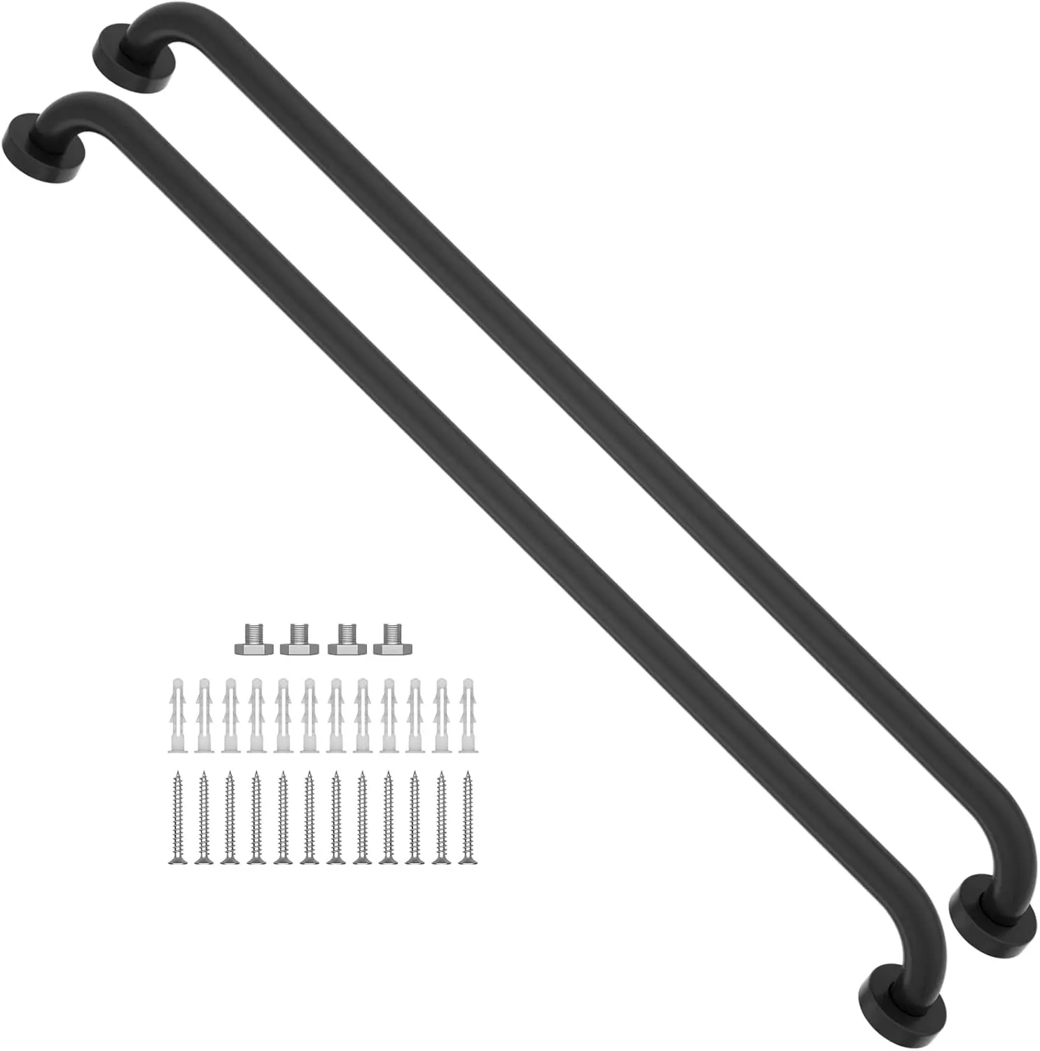 2 Pack 40 Inch Matte Black Shower Grab Bar, Stainless Steel Bathroom Safety Handrail, Support for Elderly and Handicap, 1.25
2 Pack 40 Inch Matte Black Shower Grab Bar, Stainless Steel Bathroom Safety Handrail, Support for Elderly and Handicap, 1.25