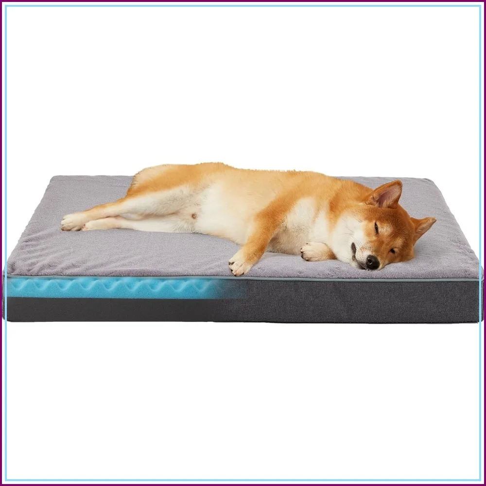 Memory Foam Cooling Dog Bed for Large Dogs, Washable Orthopedic Bed with Joint Relief, Waterproof Liner, Plush Cover (35x22 in)
Memory Foam Cooling Dog Bed for Large Dogs, Washable Orthopedic Bed with Joint Relief, Waterproof Liner, Plush Cover (35x22 in)