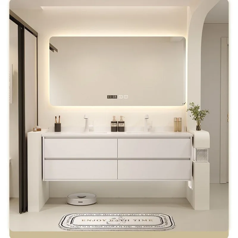 Bathroom Cabinet Combination Double Basin Slate Ceramic Seamless Integrated Washbasin Toilet Washbasin
Bathroom Cabinet Combination Double Basin Slate Ceramic Seamless Integrated Washbasin Toilet Washbasin