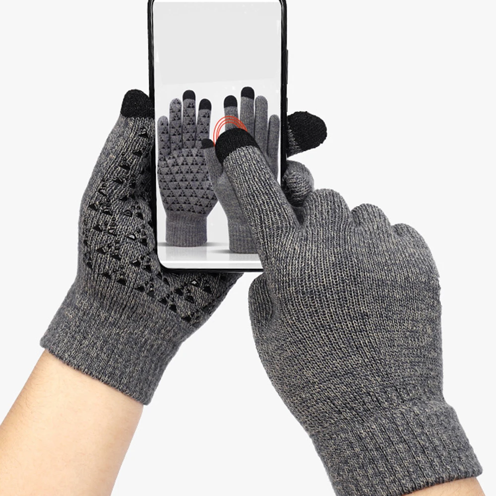 Winter Gloves Touchscreen Knitted Gloves Anti Slip Wrist Gloves Thermal Windproof Driving Running Cycling Five Finger Men Women
Winter Gloves Touchscreen Knitted Gloves Anti Slip Wrist Gloves Thermal Windproof Driving Running Cycling Five Finger Men Women
