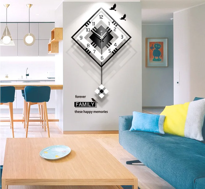 Creative Wall Clock Living Room Light Luxury Decorated Art Atmospheric Wall Clock Modern Design
Creative Wall Clock Living Room Light Luxury Decorated Art Atmospheric Wall Clock Modern Design