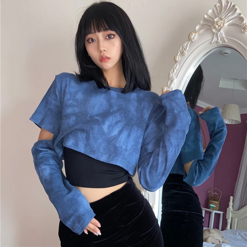 Женская футболка Harajuku, корейская футболка Y2k, винтажная эстетичная уличная одежда, футболка большого размера с длинными рукавами, осенняя одежда 2000-х годов, 2025
Женская футболка Harajuku, корейская футболка Y2k, винтажная эстетичная уличная одежда, футболка большого размера с длинными рукавами, осенняя одежда 2000-х годов, 2025