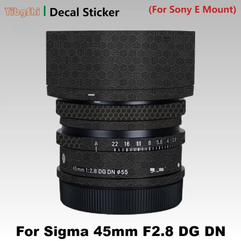 For Sigma 45mm F2.8 DG DN (For Sony E Mount) Anti-Scratch Camera Lens Sticker Coat Wrap Protective Film Body Protector Skin
For Sigma 45mm F2.8 DG DN (For Sony E Mount) Anti-Scratch Camera Lens Sticker Coat Wrap Protective Film Body Protector Skin