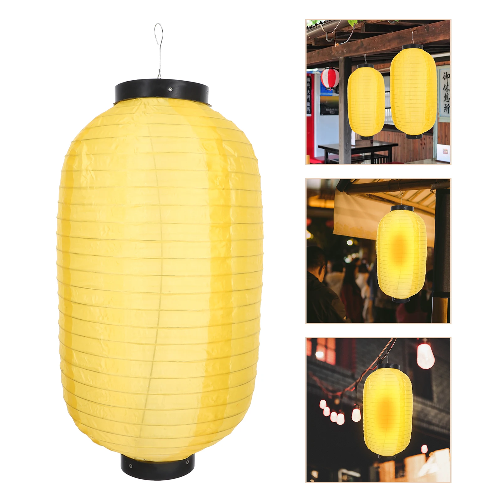2Pcs 45x25cm Yellow Decorative Lantern Japanese Style Waterproof Silk Lanterns Decor Traditional
2Pcs 45x25cm Yellow Decorative Lantern Japanese Style Waterproof Silk Lanterns Decor Traditional