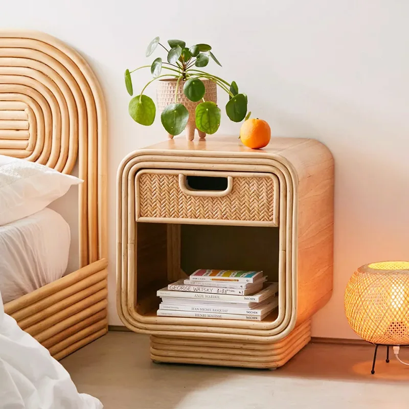 Dreamhause Nordic Rattan Bedside Table Retro Small Cabinet Designer Homestay Bedroom Storage Bedside Cabinet
Dreamhause Nordic Rattan Bedside Table Retro Small Cabinet Designer Homestay Bedroom Storage Bedside Cabinet
