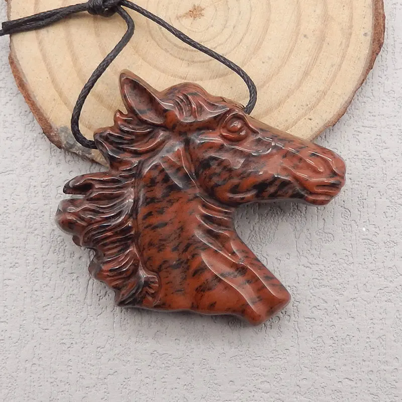 Hand-Carved Natural Stone Red Obsidian Horse Head Pendant,Fashion Jewelry For Women Beads Jewelry Gemstone Birthday Gift
Hand-Carved Natural Stone Red Obsidian Horse Head Pendant,Fashion Jewelry For Women Beads Jewelry Gemstone Birthday Gift