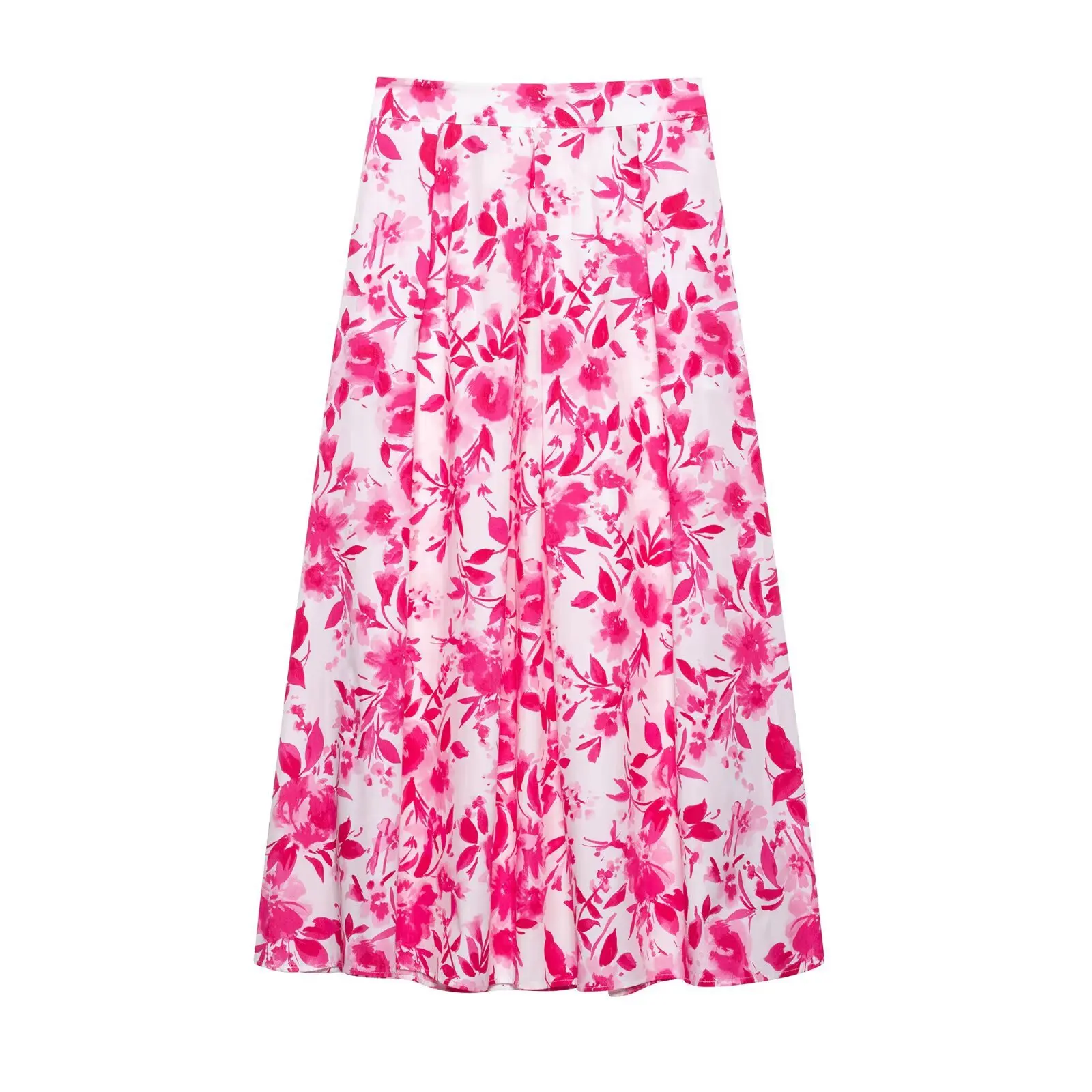 Summer New Women's Elegant a Line Skirt Slimming High Waist Pleated Decorative Long Skirt with A-line Flower Print MIDI Skirt
Summer New Women's Elegant a Line Skirt Slimming High Waist Pleated Decorative Long Skirt with A-line Flower Print MIDI Skirt