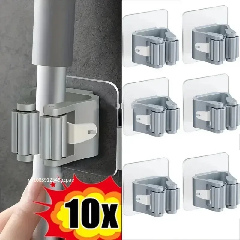 Mop Holder Self-adhesive Broom Stand Wall Mounted Mop Support Sweeping Brush Hook Storage Organizer Bathroom Kitchen Accessories
Mop Holder Self-adhesive Broom Stand Wall Mounted Mop Support Sweeping Brush Hook Storage Organizer Bathroom Kitchen Accessories