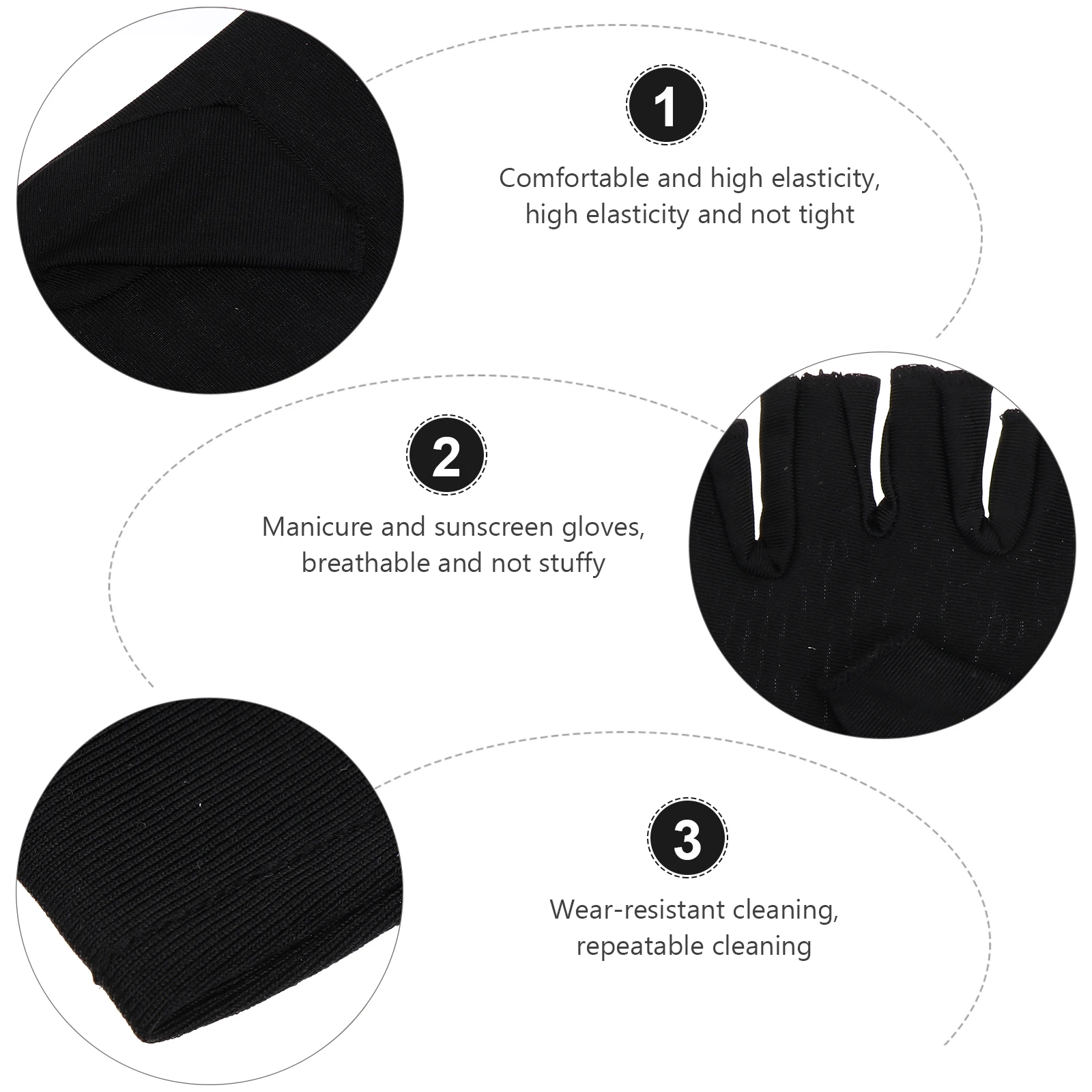 2Pairs Black Summer Thin Sunscreen Finger Gloves for Touch Screen Driving Riding Outdoor Elastic Half Cycling Sports
2Pairs Black Summer Thin Sunscreen Finger Gloves for Touch Screen Driving Riding Outdoor Elastic Half Cycling Sports