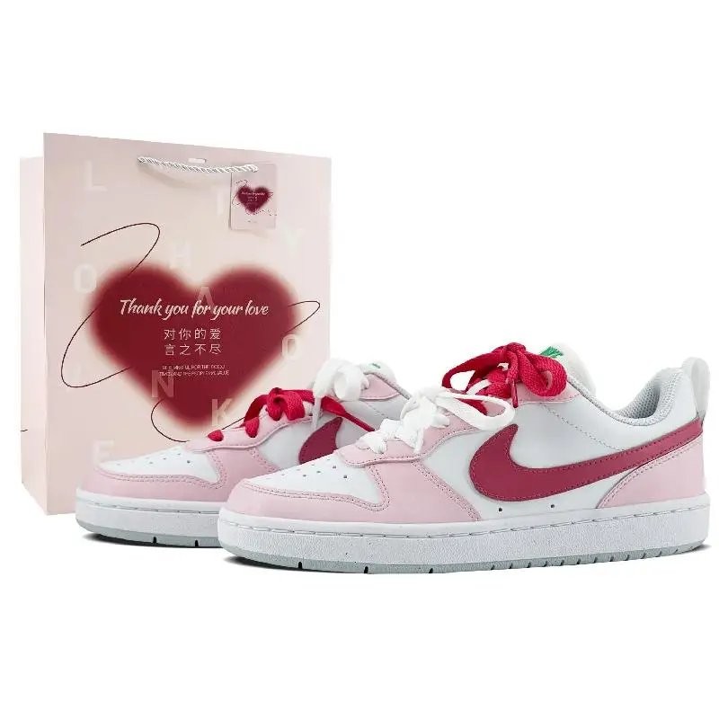【Customize】Nike Court Borough Skateboarding Shoes Women's Low-top Pink Sneakers shoes DV5456-109
【Customize】Nike Court Borough Skateboarding Shoes Women's Low-top Pink Sneakers shoes DV5456-109
