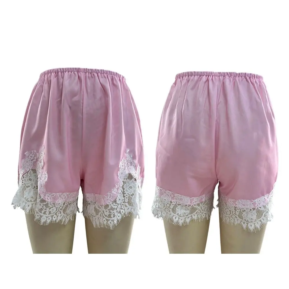 Vintage Satin Silk Lace Patchwork Shorts Y2k Lace Sleep Shorts Soft Silky Women Shorts Pajamas
Vintage Satin Silk Lace Patchwork Shorts Y2k Lace Sleep Shorts Soft Silky Women Shorts Pajamas