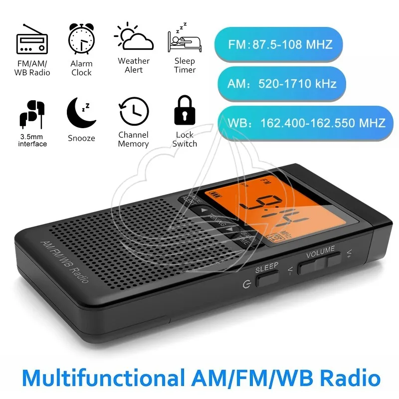 Portable Pocket AM FM Radio, Battery Powered with Auto-Search Function for Outdoor & Emergency Use
Portable Pocket AM FM Radio, Battery Powered with Auto-Search Function for Outdoor & Emergency Use
