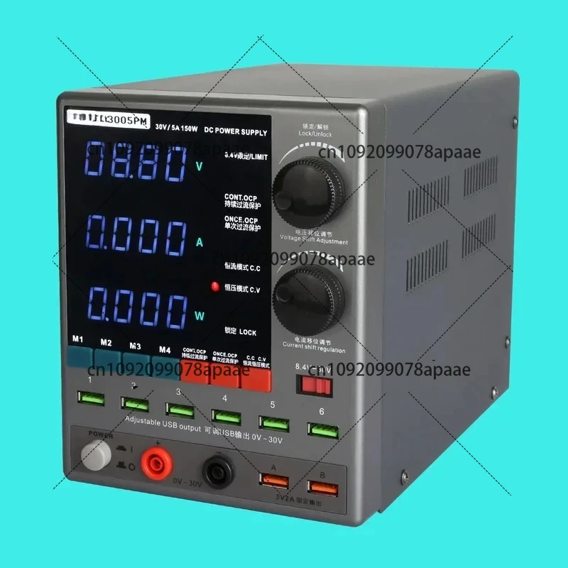 Suitable for Laboratory Testing! Sugon 3005PM 30V 5A Digital Variable DC Bench Power Supply with USB Output
Suitable for Laboratory Testing! Sugon 3005PM 30V 5A Digital Variable DC Bench Power Supply with USB Output