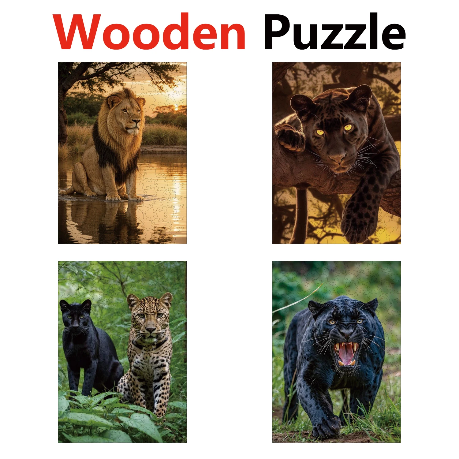 Lion Leopard Animal Puzzles High Quality Jigsaw Puzzle Wooden Puzzle Best Christmas Gift
Lion Leopard Animal Puzzles High Quality Jigsaw Puzzle Wooden Puzzle Best Christmas Gift