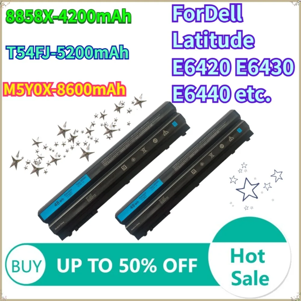 Аккумулятор для ноутбука 8858X-4200mAh T54FJ-5200mAh M5Y0X-8600mAh для Dell Latitude E6420 E6430 E6440
Аккумулятор для ноутбука 8858X-4200mAh T54FJ-5200mAh M5Y0X-8600mAh для Dell Latitude E6420 E6430 E6440