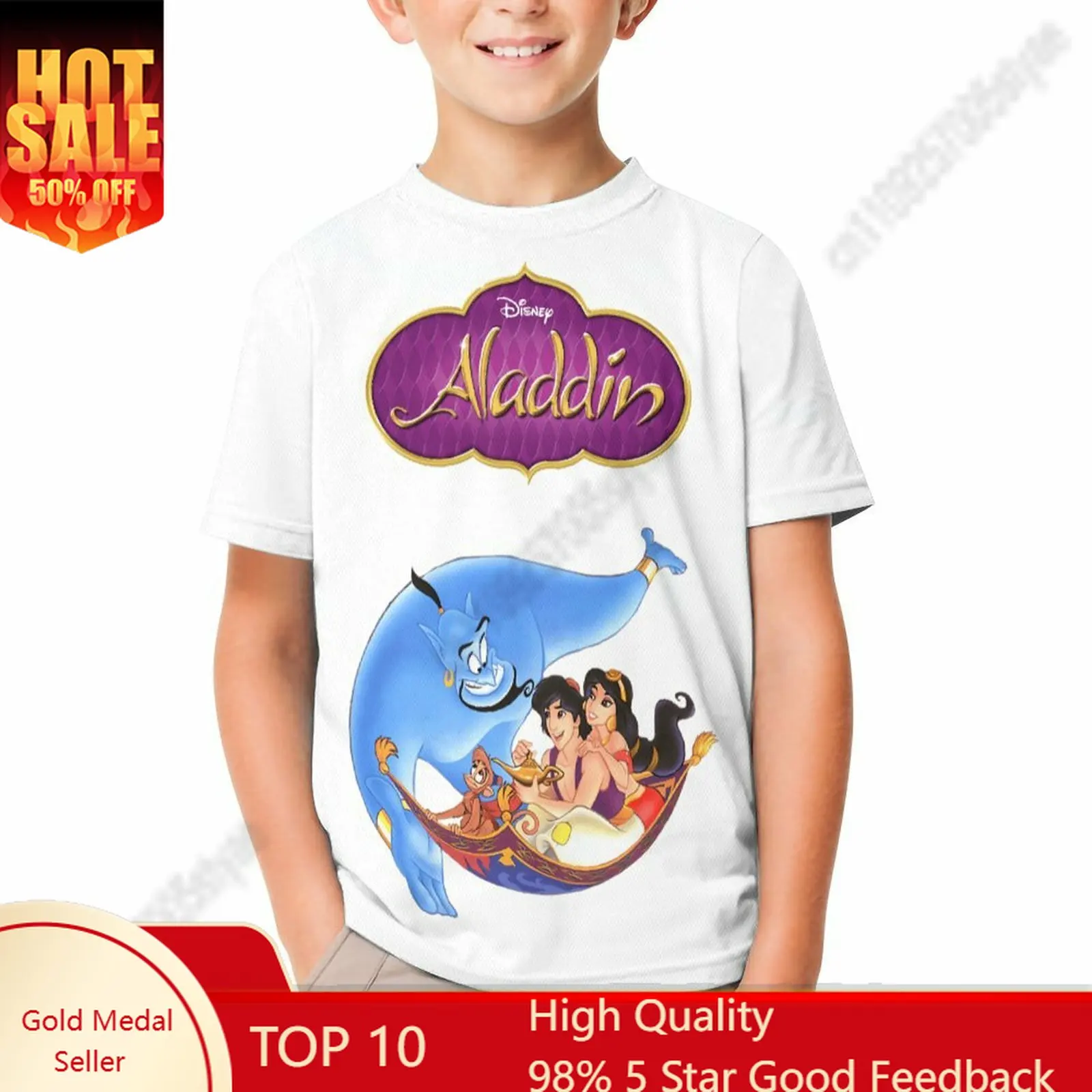 Aladdin T Shirt Boy Girl Short Sleeve Print Fashionable Cute Casual Cotton TShirt Comfortable Crew Neck Children Child Tee
Aladdin T Shirt Boy Girl Short Sleeve Print Fashionable Cute Casual Cotton TShirt Comfortable Crew Neck Children Child Tee
