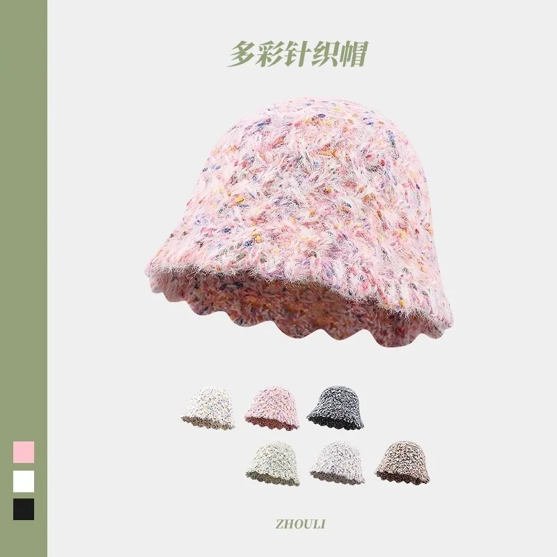 Fisherman Hat Candy Colour Cute Girl Knitted Bucket Cap Women Autumn Winter Warm Casual Versatile Show Face Small Plush Pot Hats
Fisherman Hat Candy Colour Cute Girl Knitted Bucket Cap Women Autumn Winter Warm Casual Versatile Show Face Small Plush Pot Hats
