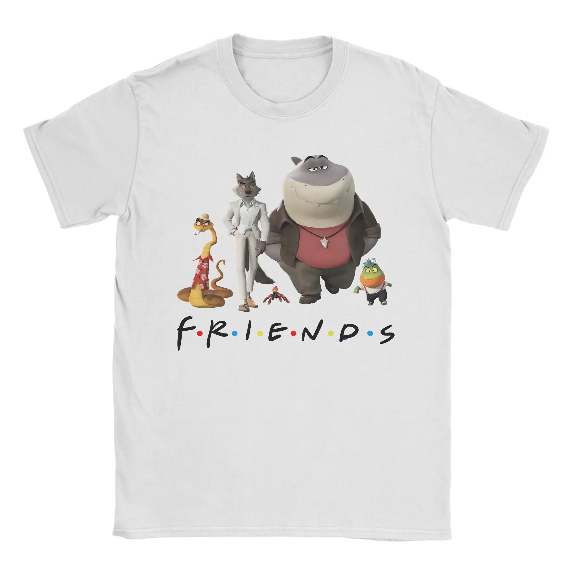 Men's Cartoon The Bad Guys Friends T Shirt Mr. Wolf Mr. Shark Pure Cotton Clothes Short Sleeve Round Collar Tee Shirt T-Shirt
Men's Cartoon The Bad Guys Friends T Shirt Mr. Wolf Mr. Shark Pure Cotton Clothes Short Sleeve Round Collar Tee Shirt T-Shirt