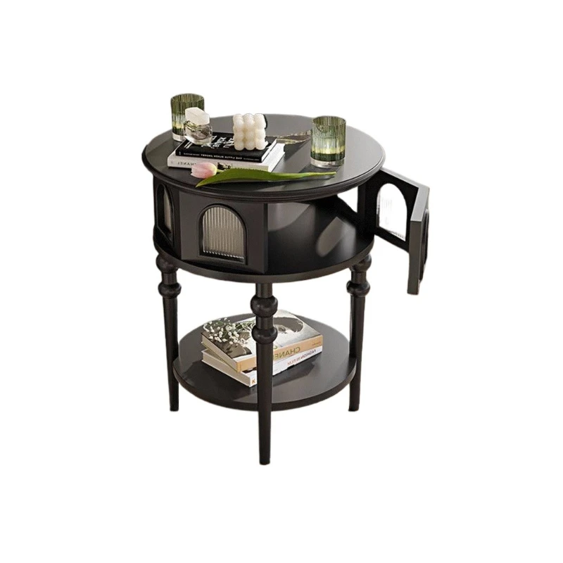 Современный французский ретро-черный стеклянный край из цельного дерева у стены, диван, шкафчик для спальни, американский светлый роскошный стиль 
Современный французский ретро-черный стеклянный край из цельного дерева у стены, диван, шкафчик для спальни, американский светлый роскошный стиль