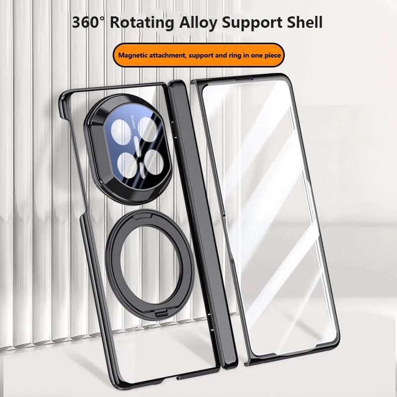 360 ° Rotation Bracket Case For Huawei Mate X7 MateX7 5G Magnetic Folding Metal Ring Holder Protective Cover With Tempered Glass
360 ° Rotation Bracket Case For Huawei Mate X7 MateX7 5G Magnetic Folding Metal Ring Holder Protective Cover With Tempered Glass