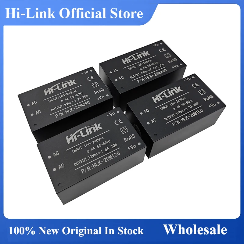 Hilink HLK-20M05C 20M09C 20M12C 20M15C 20M24C With EMC 20W 5V 9V 12V 15V24V ACDC Converter Power Supply Module Smart Electronics
Hilink HLK-20M05C 20M09C 20M12C 20M15C 20M24C With EMC 20W 5V 9V 12V 15V24V ACDC Converter Power Supply Module Smart Electronics