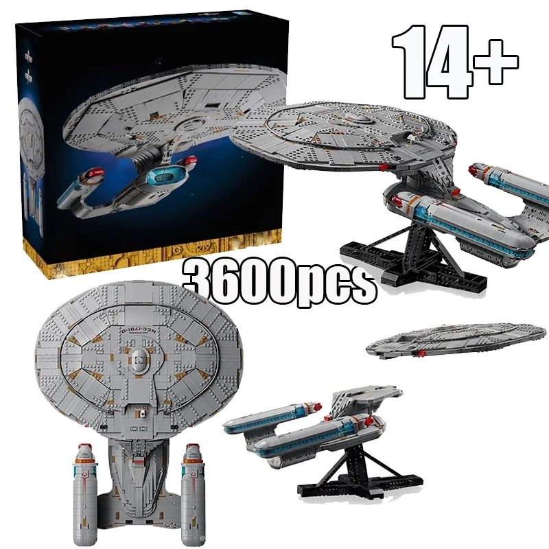 Набор строительных блоков «Звездные войны: Космический корабль USS Enterprise NCC-1701-D», 3600 деталей, новая версия, модель для сборки, подарок для взрослых и детей
Набор строительных блоков «Звездные войны: Космический корабль USS Enterprise NCC-1701-D», 3600 деталей, новая версия, модель для сборки, подарок для взрослых и детей