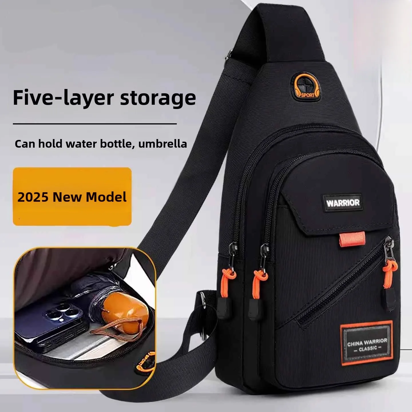 Men's Casual Crossbody Bag Portable Large Capacity Outdoor Sports Leisure Backpack Easy Carry 2026 New Style Youth Pure Color
Men's Casual Crossbody Bag Portable Large Capacity Outdoor Sports Leisure Backpack Easy Carry 2026 New Style Youth Pure Color