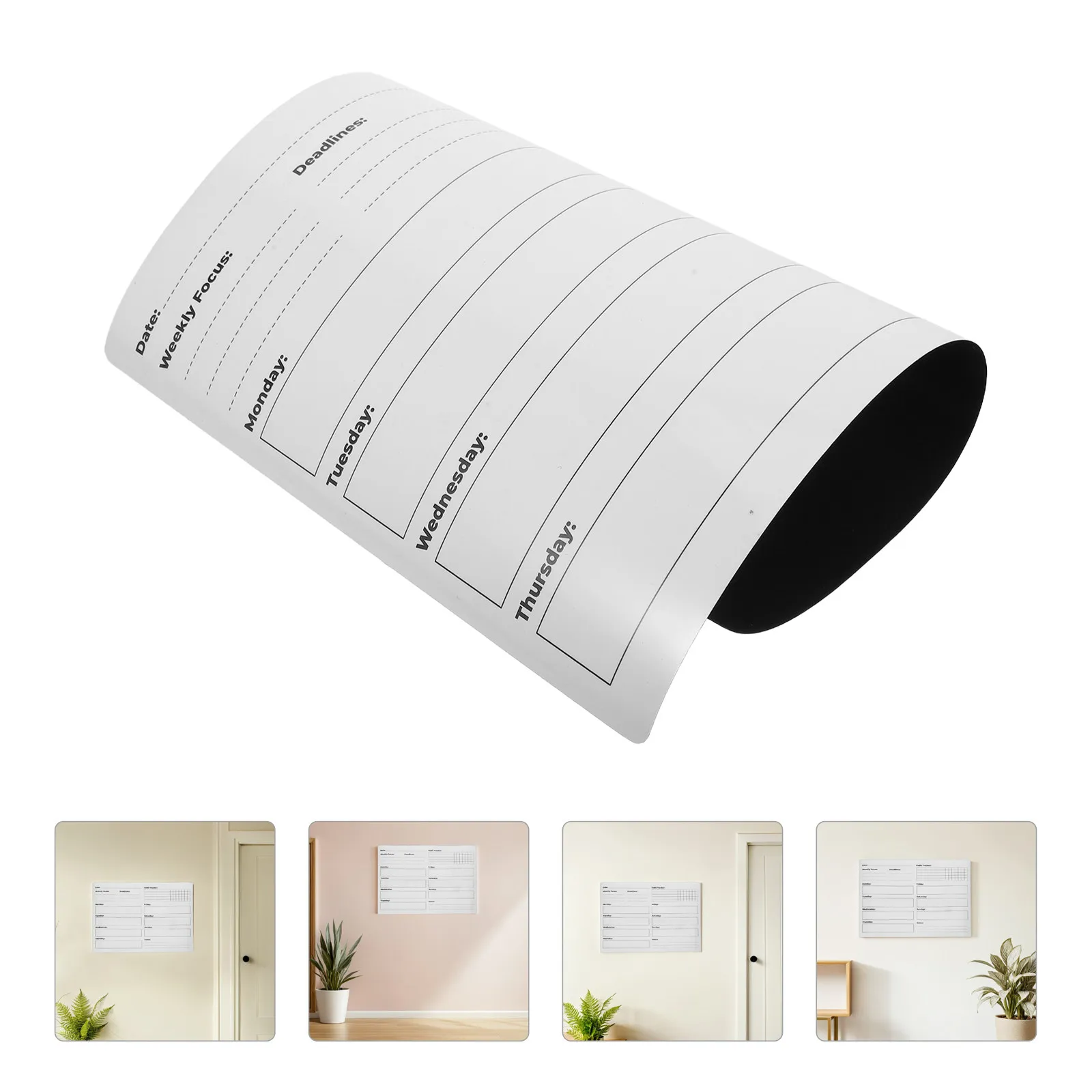 Weekly Dry Erase Board Removable Whiteboard Sticker PVC Calendar Planner for Home Office Fridge Schedule Task Organizer
Weekly Dry Erase Board Removable Whiteboard Sticker PVC Calendar Planner for Home Office Fridge Schedule Task Organizer