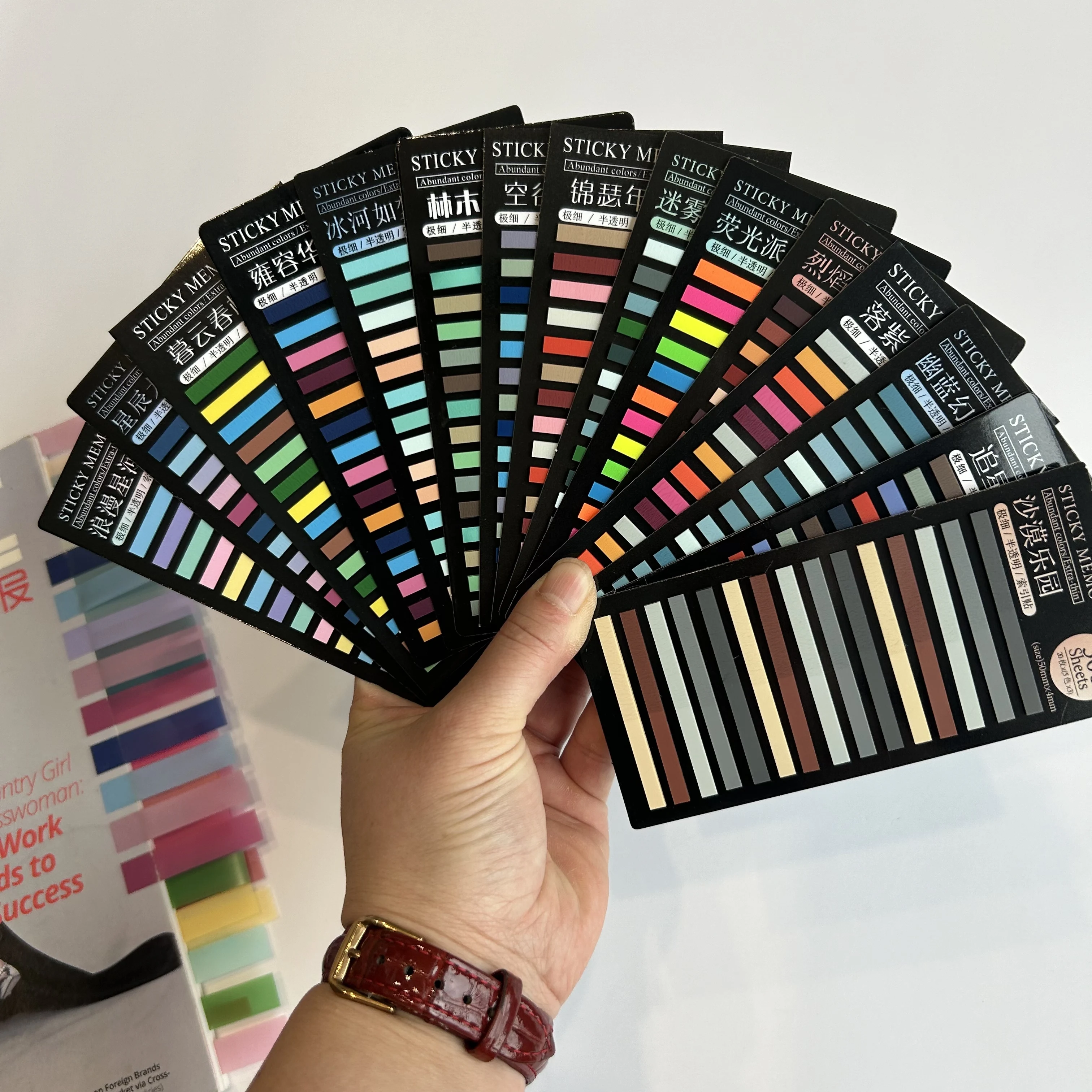 15Packs 4500 Sheets Transparentes Sticky Notes Self-Adhesive Annotation Read Books Bookmarks Tabs Notepad Aesthetic Stationery
15Packs 4500 Sheets Transparentes Sticky Notes Self-Adhesive Annotation Read Books Bookmarks Tabs Notepad Aesthetic Stationery