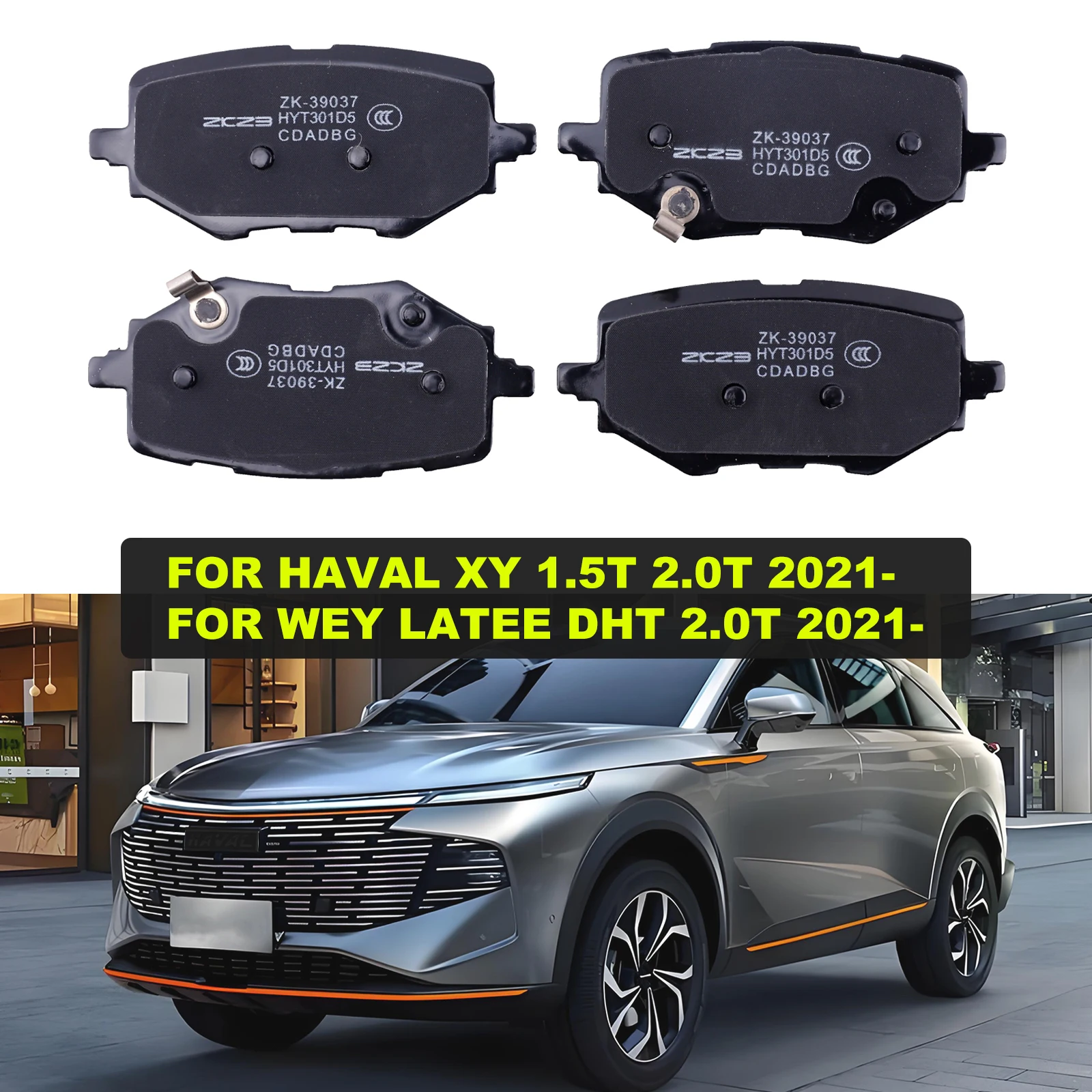 Rear Brake Pad Set For HAVAL XY 1.5T/2.0T WEY LATEE DHT 2.0T 2021- Car Accessories Auto Spare Parts Ceramics
Rear Brake Pad Set For HAVAL XY 1.5T/2.0T WEY LATEE DHT 2.0T 2021- Car Accessories Auto Spare Parts Ceramics
